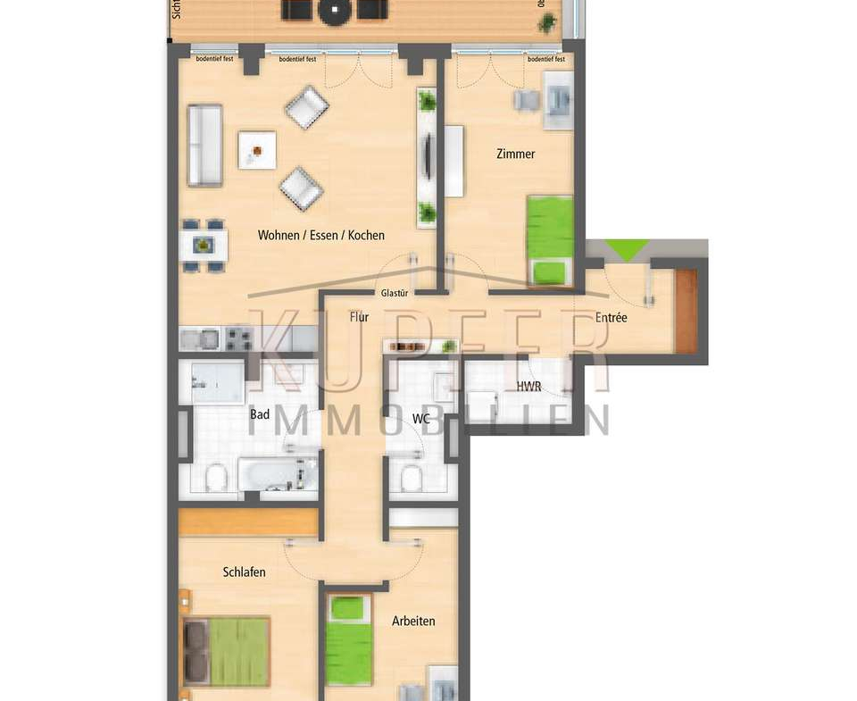 © KUI Terrassenwohnung Erlangen