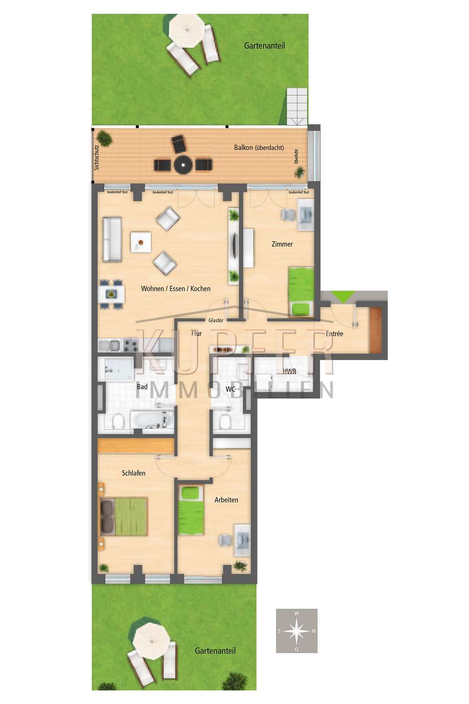 © KUI Terrassenwohnung Erlangen